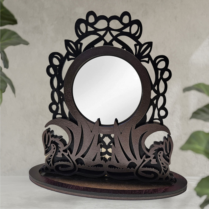 (image for) Fantasy Dragon Mirror - Handmade, Freestanding